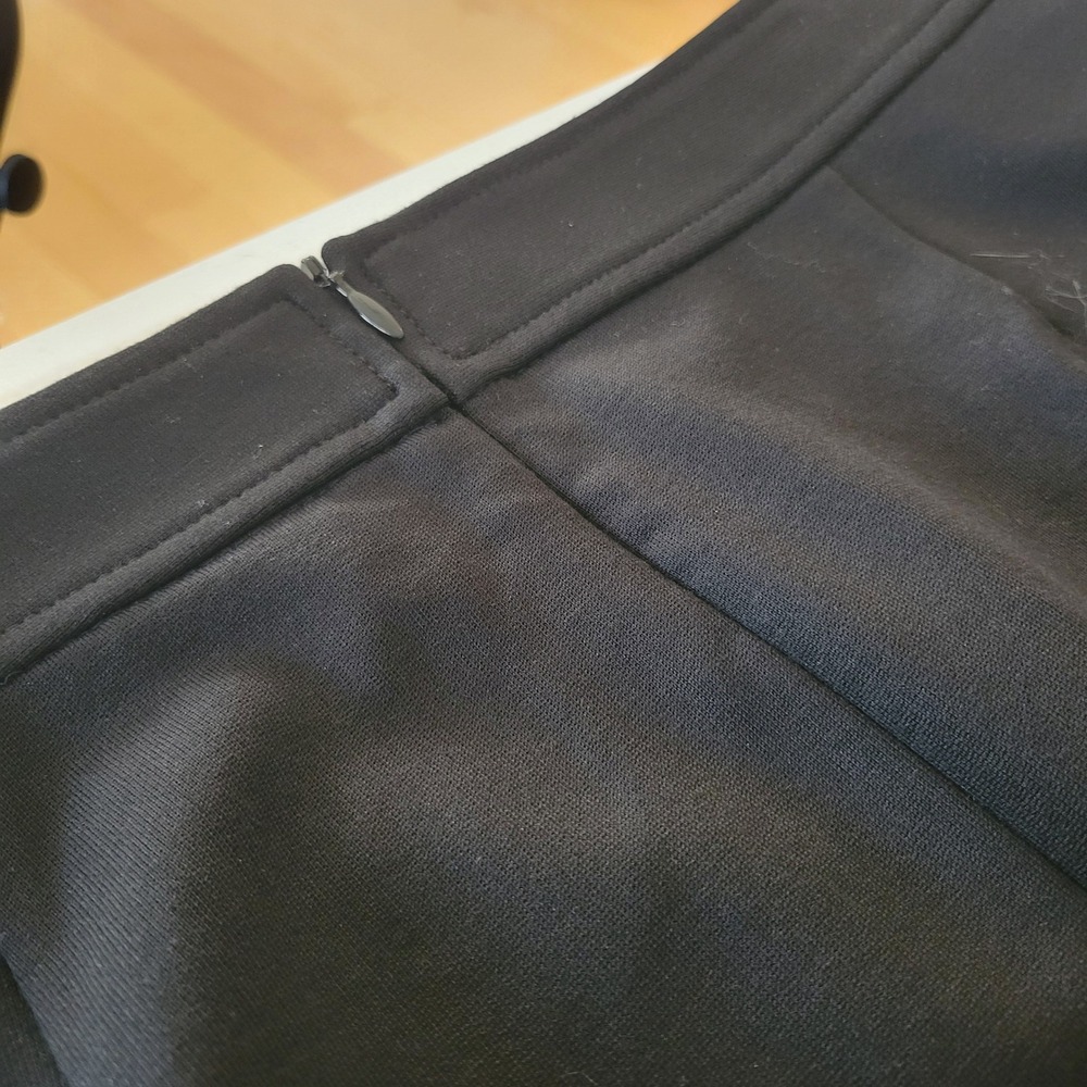 J Jill Black Stretch A-Line Midi Skirt Size 12 Career‎ Office Church New - Picture 12 of 16